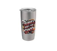 Travel Does The Good Voyage d'esprit d'aventure |- Gobelet isotherme en acier inoxydable double paroi