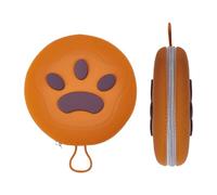 Travel Dog Bowls, Foldable Silicone Puppy Feeder, 2-in-1 Spill-Proof Design, Non-Slip Base, Compact and Lightweight, Ideal for Camping, Hiking, Beach, Backpacking,