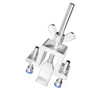 Travel Door Lock, Anti-Theft Stopper, No Drill Safety Device, Portable Stainless-Steel Blocker, Ideal for Dorm Hotel Home, Fits Doors 2mm+, 70g, Silver Color, 1 Piece