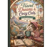Travel Dreams & Cozy Cats: A Relaxing Coloring Escape for Adults
