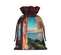 Travel Dreams Pochette avec cordon de serrage pour fête, mariage et festival, polyester léger