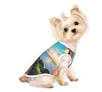 Travel Dreams T-shirt respirant sans manches pour petits chiens et chats Taille M