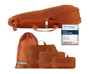 TRAVEL DUDE Organisateur Valise Compressible - Sac de Compression Voyage, Packing Cubes et Pochette Rangement - Idéal pour Rangement Valise et Organisation de Voyage