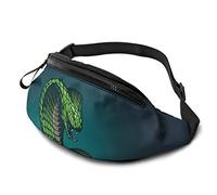 Travel Fanny Pack Sac de Taille décontracté avec Prise Casque Sangle réglable Cobra Snake