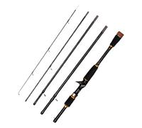 Travel Fishing Rod- Carbon Fiber Portable Casting Spin Rod, High Performance Baitcasting RodWith Strong Action | 2.1 Meter Freshwater Saltwater Fishing Equipment for Anglers Outdoor Adventure