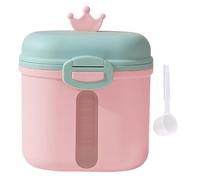 Travel Formula Container - Milk Powder Dispenser, Kid Formula Container, Double Layer MilkPowder Box, Travel Kid Feeding Dispenser With Spoon, Portable InfantFormula Organizer, Powder ServingContainer