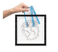 Travel Fund Cadre boîte avec fente, « We Haven't Been Everywhere But It's On Our List » Tirelire de mariage, lune de miel, souvenir de voyage, cadeau de mariage pour jeunes mariés - A11