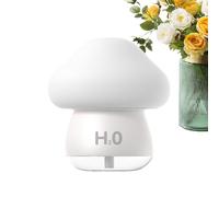 Travel Humidifier - Portable Battery Operated, 7 Color Night Light, Mushroom Shape Design, Moisture Balance Aid, Air Humidifier for Living Room, Bedside Desk and Hotel Stay, 11.4x11.4x12.5cm