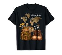 Travel is Life for World Traveler Essential Travel T-Shirt