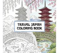 Travel Japan Coloring Book