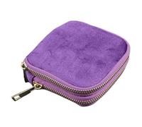 Travel Jewelry Bag - Velvet Zippered Velvet Pouch, Portable Ring Case with Soft Interior, Compact Fabric Organizer, Accessory Storage, Jewelry Holder for Home Purse Handbag Backpack Outdoor Vacation