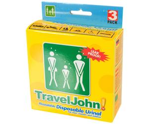 Travel John Urinal Usage Unique Unisexe Pièces 3x800ml