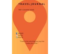 Travel Journal: Daily Vacation Planner & Memory Notebook: Guided Travel Diary with Daily Logs, Food Tracker, Bucket List & Scrapbook Pages | 6x9 Pocket Size Travel Companion for Men & Women