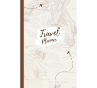 Travel Journal - Travel Planner Notebook for 10 Trips Organizer- to Record Memories and Adventures - Gifts for People Who Travel, Map Patern - black & white interior 5.5"x8.5"