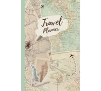 Travel Journal - Travel Planner Notebook for 10 Trips Organizer- to Record Memories and Adventures - Gifts for People Who Travel, Map Patern - 5.5"x8.5"