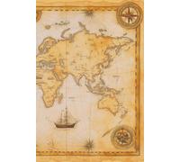 Travel Journal - Vintage World Map | 120 lined pages | lined: Great gift for those going world travelling