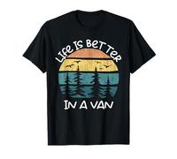 Travel Life Is Better In A Van Camping T-Shirt