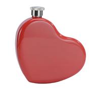 Travel Liquor Flask - Heart Shaped Mini Wine Pot, 130ml Thickened Metal Bottle with Secure Sealed Lid | Portable Alcohol Container for Wedding Party, Picnic, Camping, Festival, Hiking, Barbecue