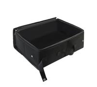 Travel Litter Box, Portable Cat Carrier, Leak-Proof Folding Design, Waterproof Oxford with Lid and Handle for Car Camping Airplane, 15.75x11.81x5.91 inches, Black Color, 1 Piece