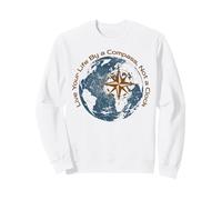 Travel Live by Compass Not Clock Adventure Retirement Sweatshirt