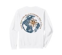 Travel Live by Compass Not Clock Adventure Retirement Sweatshirt