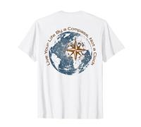 Travel Live by Compass Not Clock Adventure Retirement T-Shirt