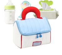 Travel Makeup Bag, House Shape Cosmetic Bag, 8.27 inches Handheld Toiletry Organizer for Road Trips, Birthdays, Business, Outdoor Commutes, Backpacking, Gym Use