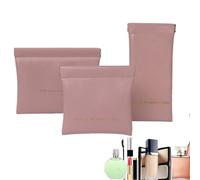 Travel Makeup Bag, PU Leather Cosmetic Pouch, Portable Makeup Organizer, Multifunctional Storage Bag, Women Travel Makeup Bag, PU Leather Storage Pouch, Self-Closing Makeup Bag