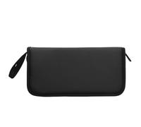 Travel Makeup Brush Bag, 15 Hole Stand Up Cosmetic Pouch, Multifunctional Storage Case 11.22x5.51in, Compact Design, Canvas Toiletry Organizer for Men and Women