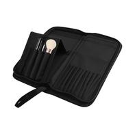 Travel Makeup Brush Pouch - Stand Up Cosmetic Bag with 15 Storage Holes, Lightweight Durable Design with Easy Carry | Reliable Makeup Brush Organizer for Women Travel Toiletries Cosmetics Use