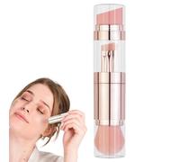 Travel Makeup Brush Set Portable Beauty Brush Kit for Eyeshadow Foundation Powder Concealer Multifunctional Cosmetic Brushes for Face and Cheek, 1.06x1.06x5.28 Inches