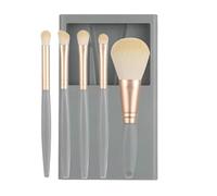 Travel Makeup Brush Set, Portable Cosmetic Brushes With Case & Mirror, Complete Beauty Tool Kit For Foundation, Powder, Concealer, And Eyeshadow Application, 4.33x2.95 Inches