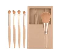 Travel Makeup Brush Set, Portable Cosmetic Brushes With Case & Mirror, Complete Beauty Tool Kit For Foundation, Powder, Concealer, And Eyeshadow Application, 4.33x2.95 Inches