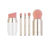 Travel Makeup Brush Set - Portable Cosmetic Tool Kit, Wide Use Scope Multifunction Face Applicator for Foundation Powder Concealer Eyeshadow Blending | Beauty Accessory for Ch ye Daily Use