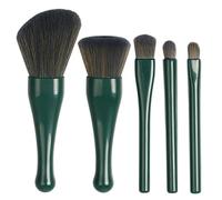 Travel Makeup Brush Set, Portable Makeup Brushes Kit, 4.53x3.54x2.56 Inches Retractable Design, Professional Cosmetic Applicators for Concealer, Blush, Lip, Powder and Eyeshadow