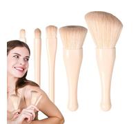 Travel Makeup Brushes Set, Portable Lip and Eyeshadow Brush, Professional Cosmetic Tools for Foundation, Blush, Concealers and Loose Powder, Ideal for On-the-Go Use, 11.5x9x6.5cm