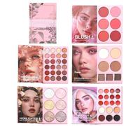 Travel Makeup Kit, Compact Eyeshadow Palette, Concealer Cream with Blending Feature, Multi Shade Color Set, Cosmetic Organizer with Stylish Build, Makeup Set for Daily and Party Use