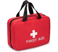 Travel Medicine Bag Portable Empty Medicine Bag For Home Office Car Camping Hunting Travel (Red),Red,Single