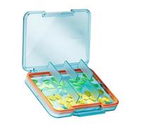 Travel Medicine Organizer - Adjustable Compartments Medication, Case Small Pill Medicine Container Pocket for Backpacking Purse Pouch Home Birthday Senior Adult Kids Portable Compact Pill Box