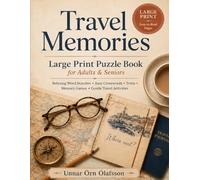 Travel Memories: Large Print Puzzle Book for Adults & Seniors