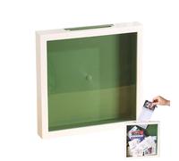 Travel Memory Box - Wood Frame Standard Size | Travel Collection Shadow Box | Travels Shadow Boxes | Keepsake Accessory for Displaying and from Trips, Vacations, and Adventures