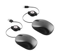 Travel Mice - Travel Mice For Laptop | Retractable Corded Computer Micee Ffor Laptop, Laptops Accessories For PC Work Office Coffee Shop Library Hotel Conference Room Airplane Desk Home Business