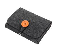 Travel Oil Carrying Case - Felt Skincare Storage Bag, Compact Organizer for Essential Oils, Serums, Small Bottles, Portable Cosmetic Holder | Durable Skin Oil Travel Bag for Home Office Trip Skincare