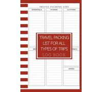 Travel Packing List for All Types of Trips: A5 Format | Vacation and Business Trip Planner | 110 Pages for Organizing Luggage, Essentials & Travel Notes