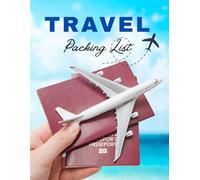 Travel Packing List Notebook and Trip Planner | Large 8.5x11 | Budget, Itinerary, Checklist and Daily Log