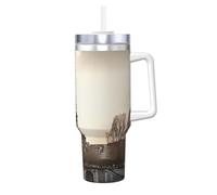 Travel Paris Ice Bully Gobelet isotherme réutilisable avec poignée pour boissons froides et chaudes 1,2 l