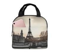 Travel Paris Sac à déjeuner isotherme pour pique-nique, travail, camping, rangement