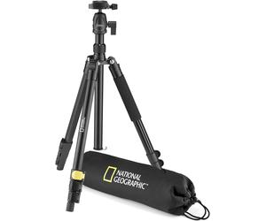 Travel Photo Tripod Kit with Carry Bag, Monopod, 4 Section Legs, Lever Lock, Ball Head, Quick Release Plate, 6kg Load, Alu, NGTR001L [ Exclusive]