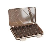 Travel Pill Organizer, Portable Tablet Supplement Holder, 9.06x5.12x1.18 Inches Airtight Medicine Dispenser, Compact Pharmacy Pill Case for Home, Work, and Travel Use
