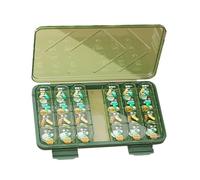 Travel Pill Organizer, Tablet Supplement Holder, Pharmacy Pill Travel Dispenser, Portable Airtight Medicine Case, for Homework Use, 9.06x5.12x1.18 Inches